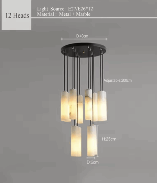 Serville natural marble Pendant Lights